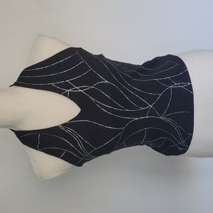 Halter Top w/ Silver Sparkles